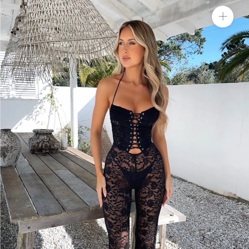Outcast Black Lace Jumpsuit